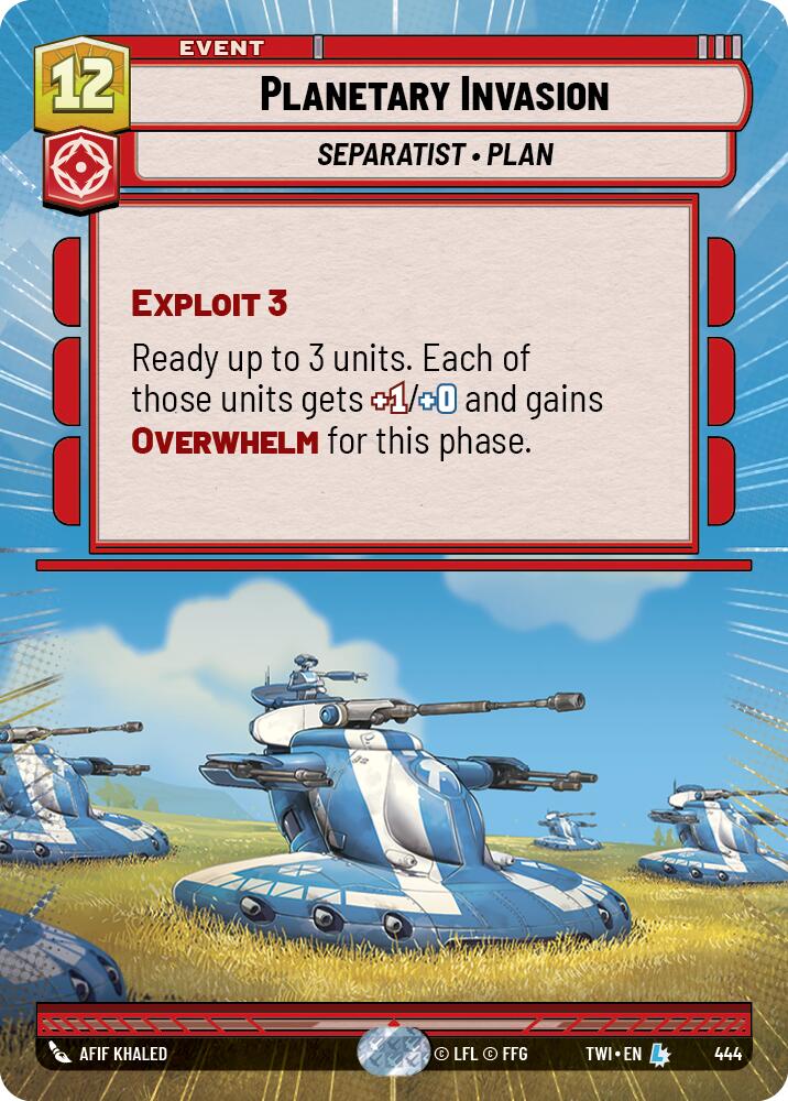 Planetary Invasion (444) (Hyperspace) (444) [Twilight of the Republic] | Galactic Gamez