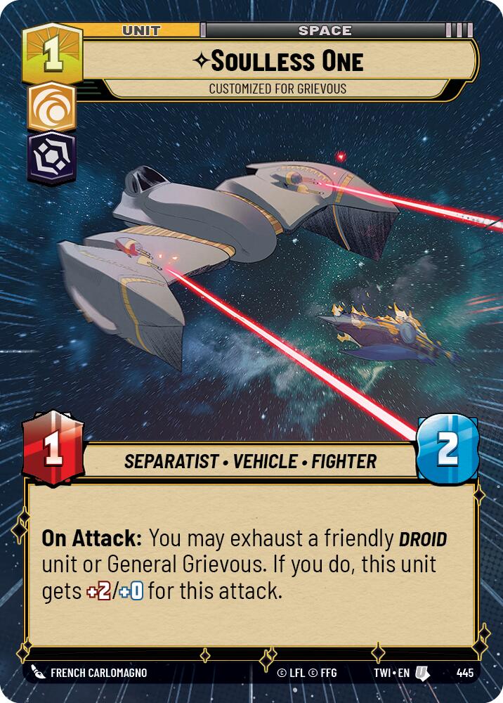 Soulless One - Customized for Grievous (445) (Hyperspace) (445) [Twilight of the Republic] | Galactic Gamez
