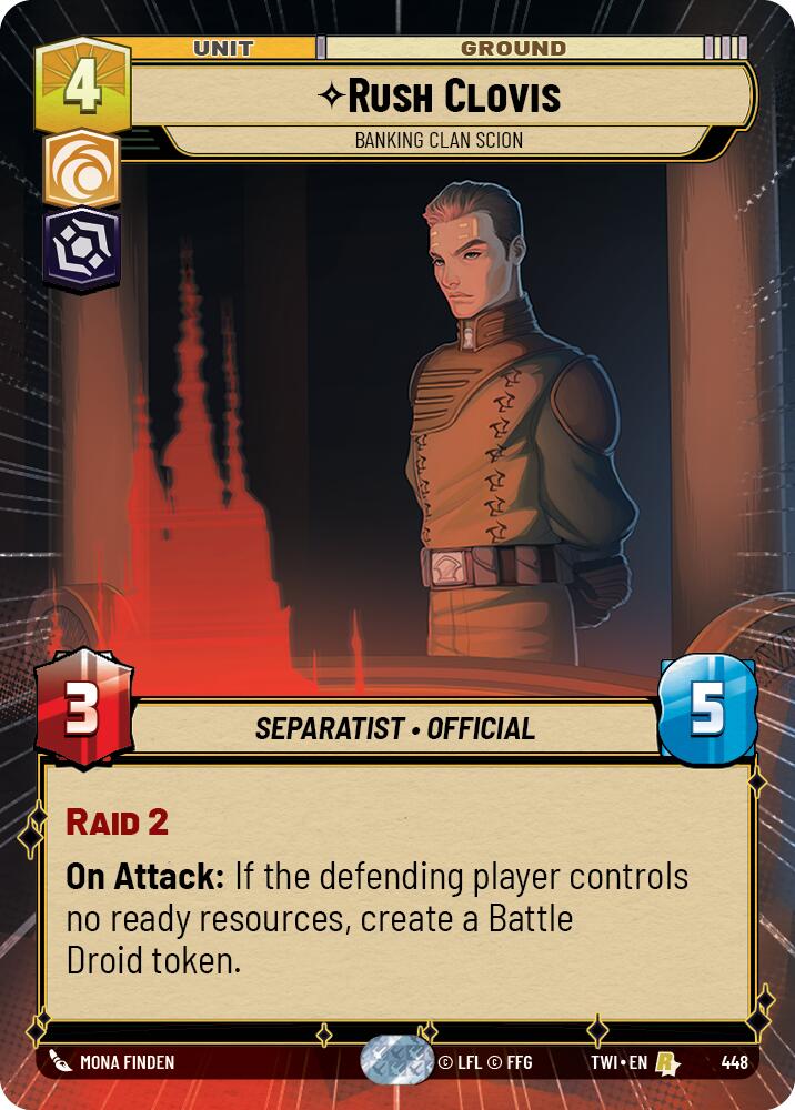 Rush Clovis - Banking Clan Scion (448) (Hyperspace) (448) [Twilight of the Republic] | Galactic Gamez