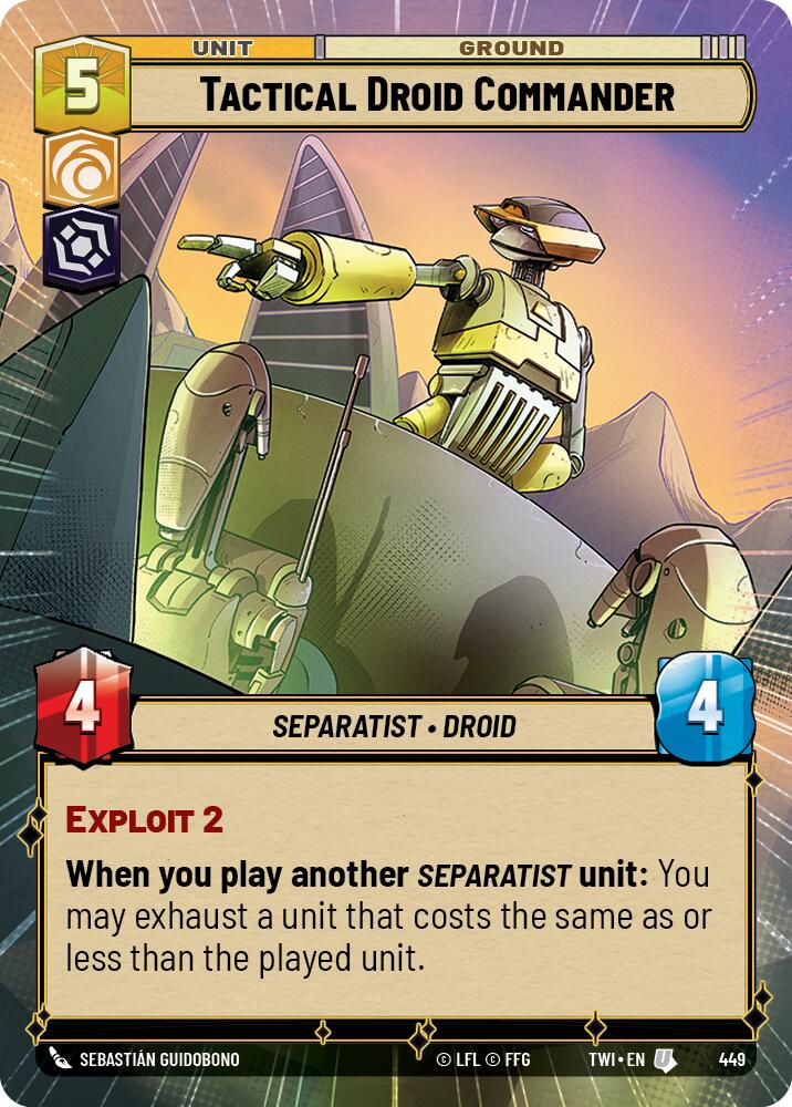 Tactical Droid Commander (449) (Hyperspace) (449) [Twilight of the Republic] | Galactic Gamez