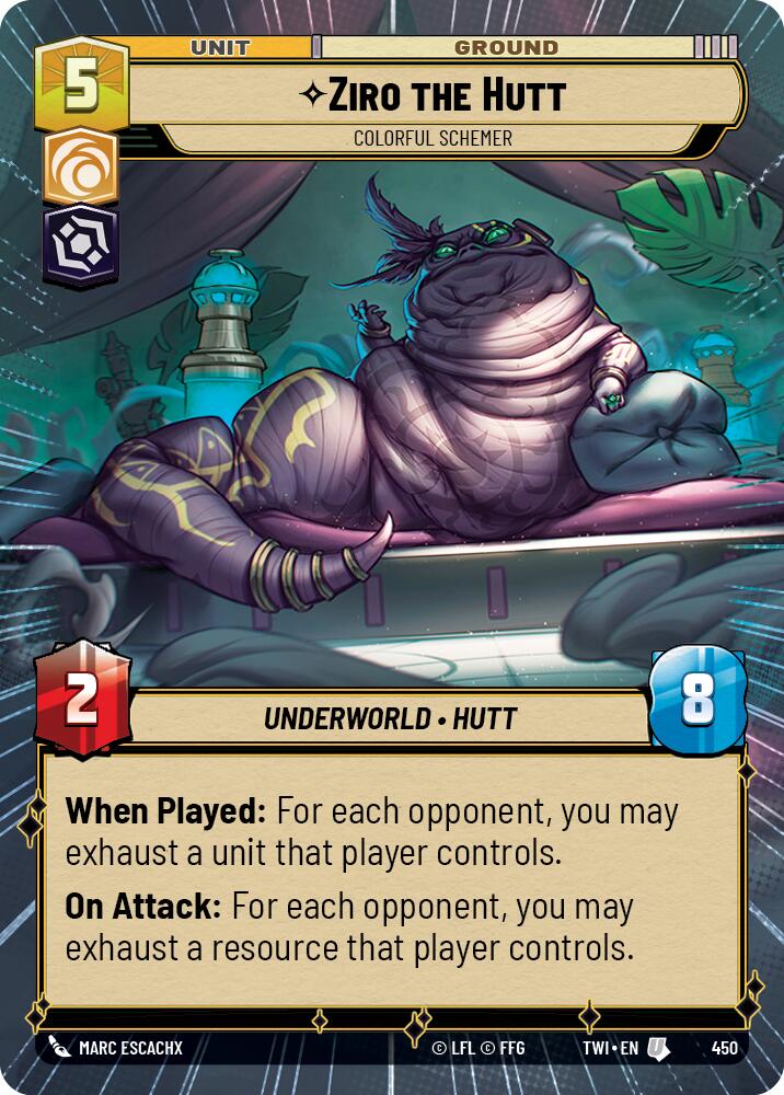 Ziro the Hutt - Colorful Schemer (450) (Hyperspace) (450) [Twilight of the Republic] | Galactic Gamez