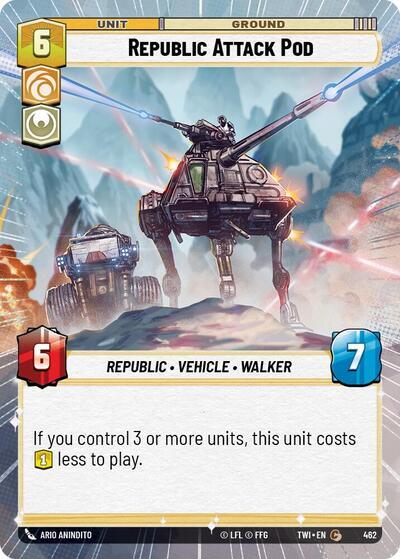 Republic Attack Pod (462) (Hyperspace) (462) [Twilight of the Republic] | Galactic Gamez