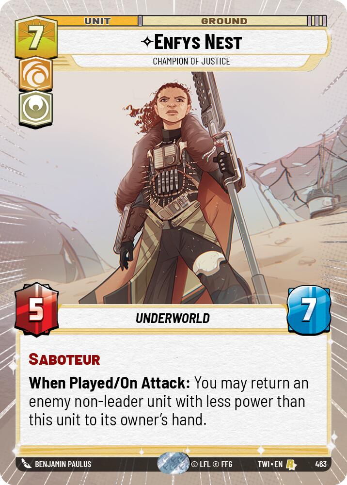 Enfys Nest - Champion of Justice (463) (Hyperspace) (463) [Twilight of the Republic] | Galactic Gamez