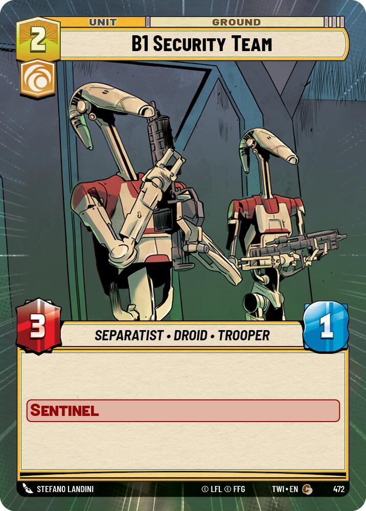 B1 Security Team (472) (Hyperspace) (472) [Twilight of the Republic] | Galactic Gamez