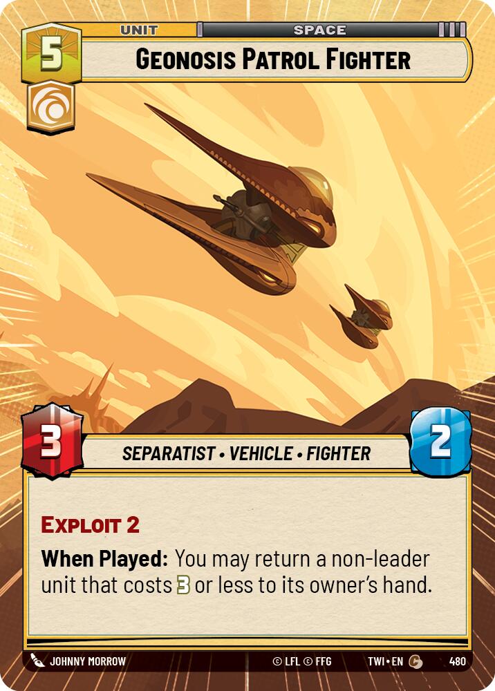 Geonosis Patrol Fighter (480) (Hyperspace) (480) [Twilight of the Republic] | Galactic Gamez