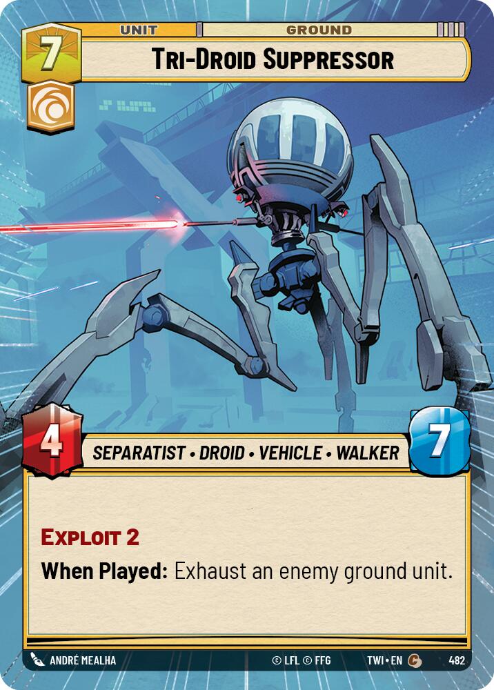 Tri-Droid Suppressor (482) (Hyperspace) (482) [Twilight of the Republic] | Galactic Gamez