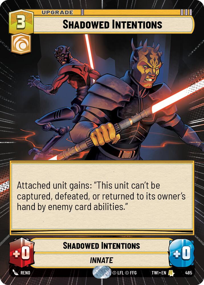 Shadowed Intentions (485) (Hyperspace) (485) [Twilight of the Republic] | Galactic Gamez