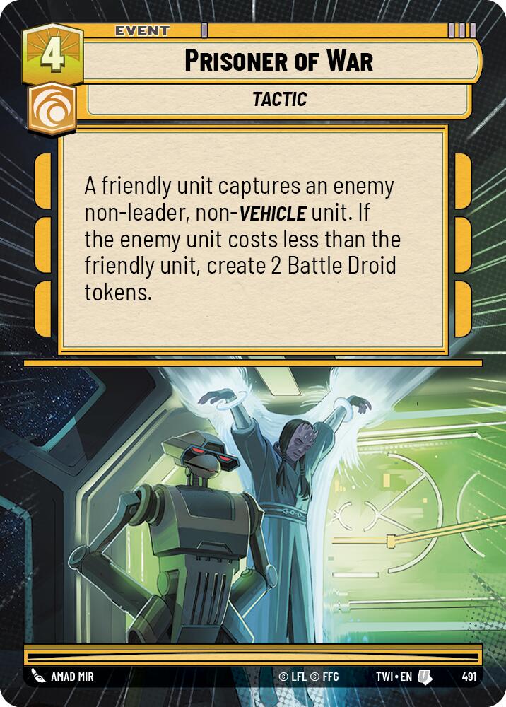 Prisoner of War (491) (Hyperspace) (491) [Twilight of the Republic] | Galactic Gamez