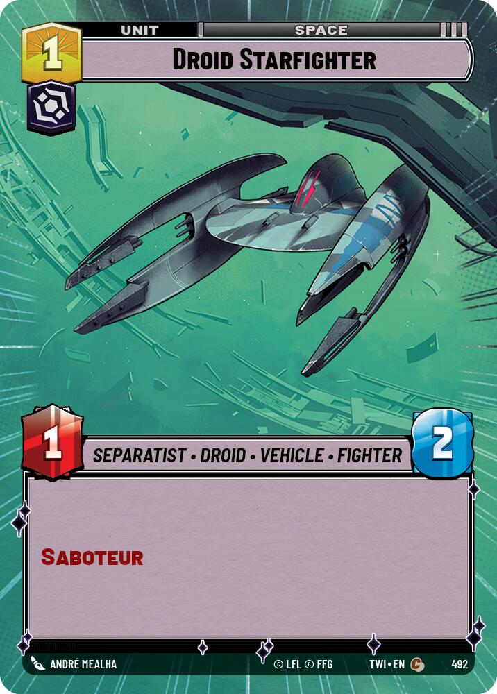 Droid Starfighter (492) (Hyperspace) (492) [Twilight of the Republic] | Galactic Gamez