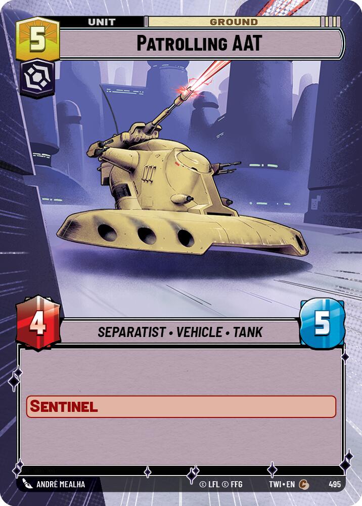 Patrolling AAT (495) (Hyperspace) (495) [Twilight of the Republic] | Galactic Gamez