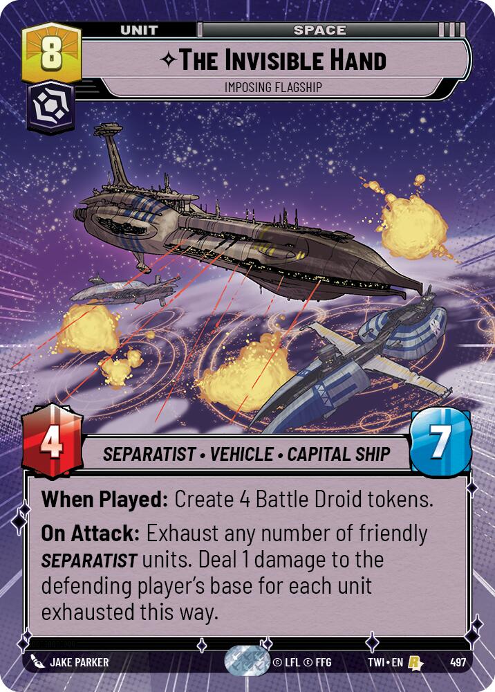 The Invisible Hand - Imposing Flagship (497) (Hyperspace) (497) [Twilight of the Republic] | Galactic Gamez