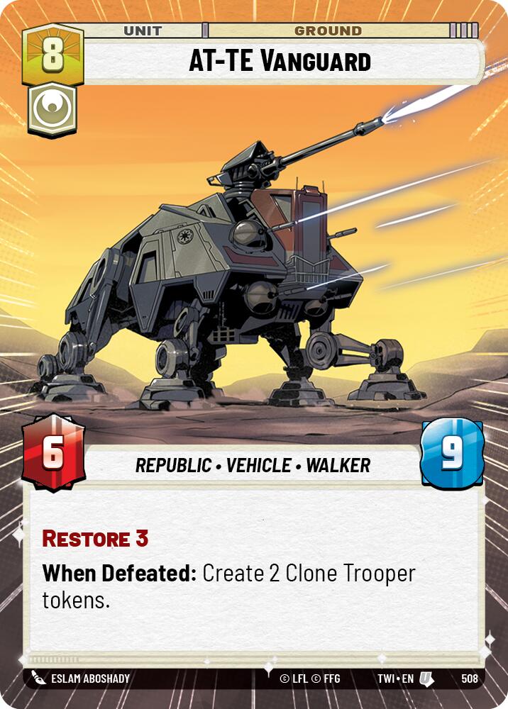 AT-TE Vanguard (508) (Hyperspace) (508) [Twilight of the Republic] | Galactic Gamez