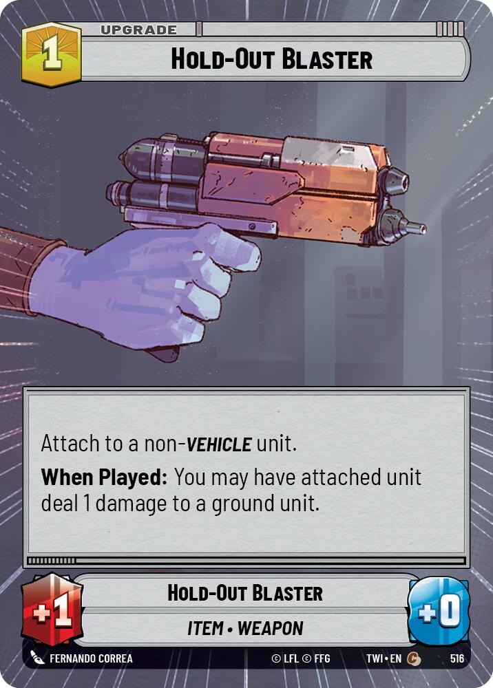 Hold-Out Blaster (516) (Hyperspace) (516) [Twilight of the Republic] | Galactic Gamez