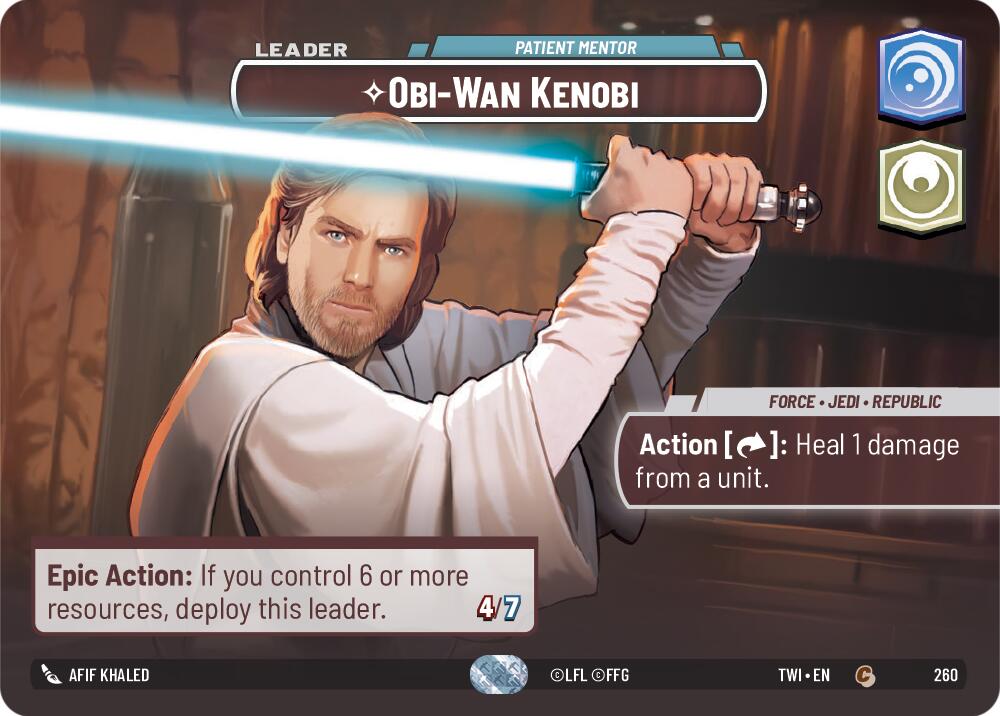 Obi-Wan Kenobi - Patient Mentor (260) (Showcase) (260) [Twilight of the Republic] | Galactic Gamez