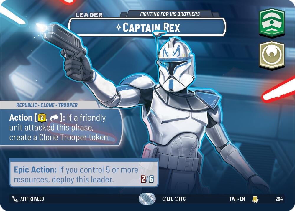 Captain Rex - Fighting For His Brothers (264) (Showcase) (264) [Twilight of the Republic] | Galactic Gamez