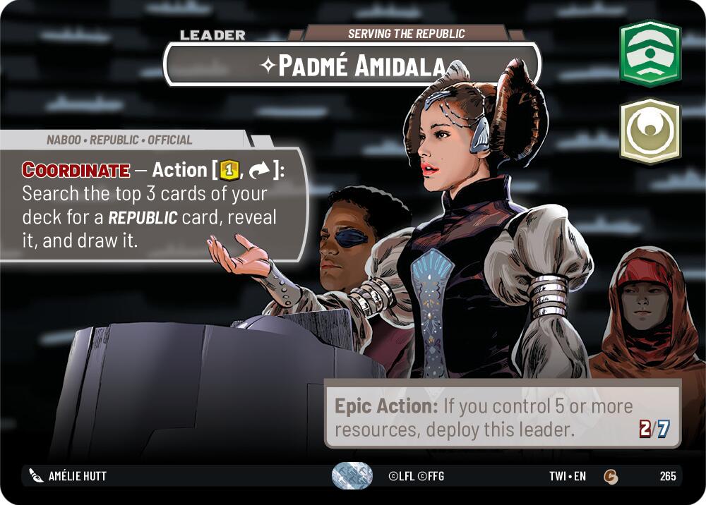 Padme Amidala - Serving the Republic (265) (Showcase) (265) [Twilight of the Republic] | Galactic Gamez