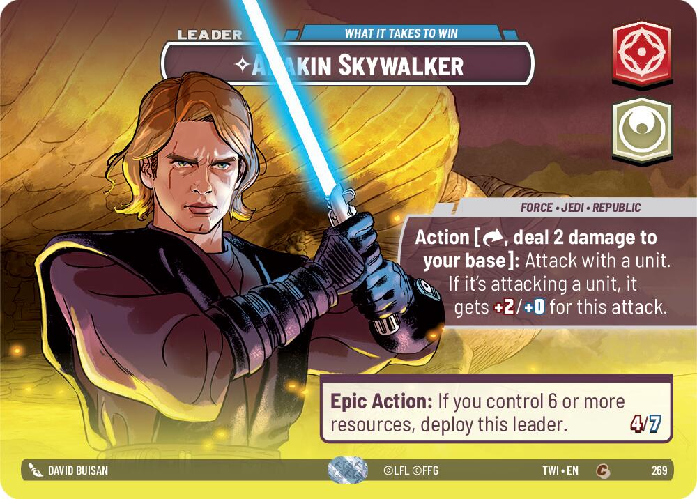 Anakin Skywalker - What it Takes to Win (269) (Showcase) (269) [Twilight of the Republic] | Galactic Gamez