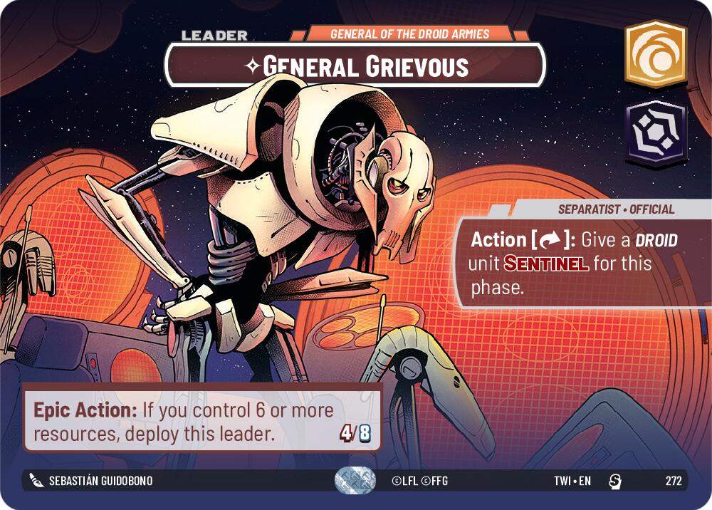General Grievous - General of the Droid Armies (272) (Showcase) (272) [Twilight of the Republic] | Galactic Gamez