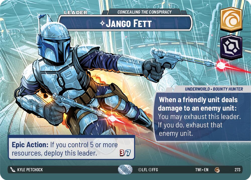 Jango Fett - Concealing the Conspiracy (273) (Showcase) (273) [Twilight of the Republic] | Galactic Gamez