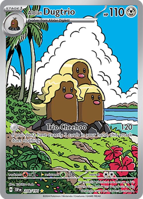 Alolan Dugtrio (208/191) [Scarlet & Violet: Surging Sparks] | Galactic Gamez