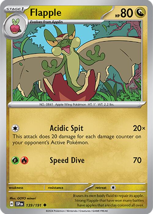 Flapple (139/191) [Scarlet & Violet: Surging Sparks] | Galactic Gamez