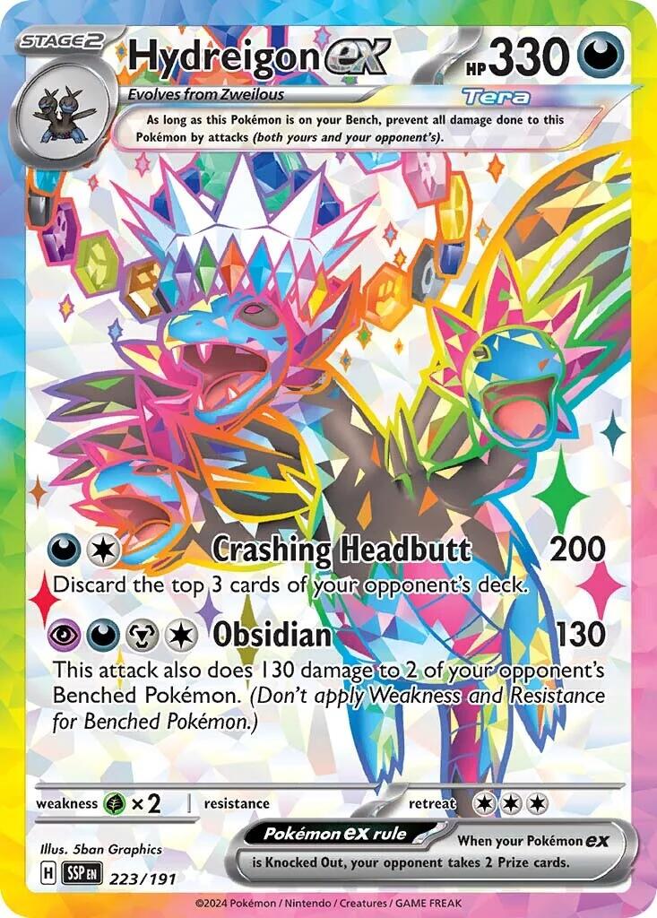 Hydreigon ex (223/191) [Scarlet & Violet: Surging Sparks] | Galactic Gamez