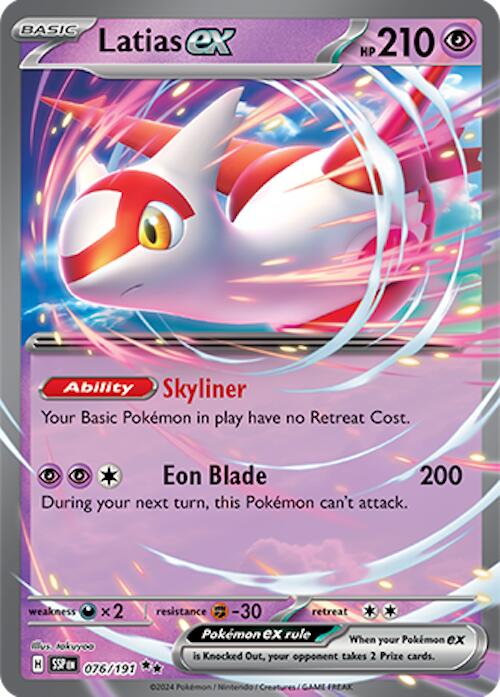 Latias ex (076/191) [Scarlet & Violet: Surging Sparks] | Galactic Gamez