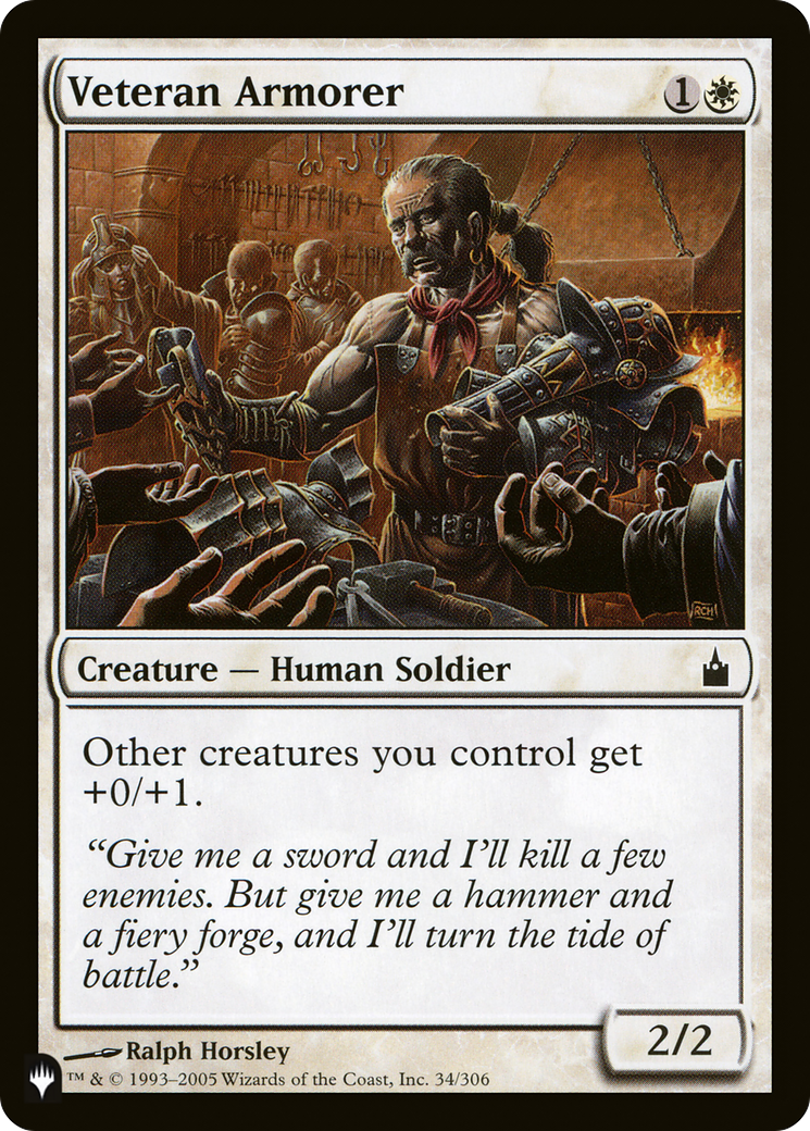 Veteran Armorer [The List Reprints] | Galactic Gamez