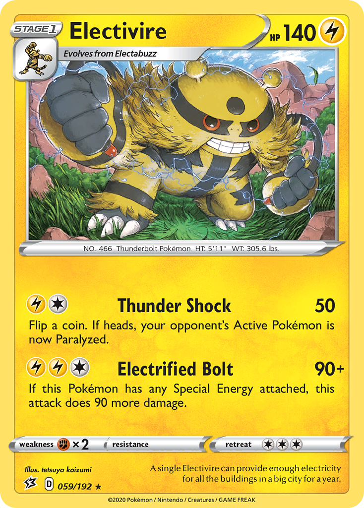 Electivire (059/192) [Sword & Shield: Rebel Clash] | Galactic Gamez