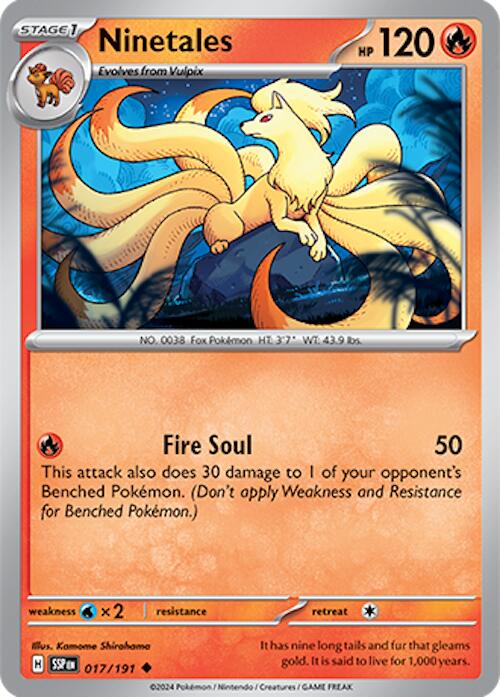 Ninetales (017/191) [Scarlet & Violet: Surging Sparks] | Galactic Gamez