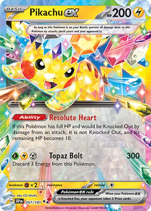 Pikachu ex (057/191) [Scarlet & Violet: Surging Sparks] | Galactic Gamez