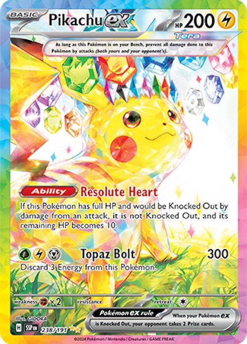 Pikachu ex (238/191) [Scarlet & Violet: Surging Sparks] | Galactic Gamez