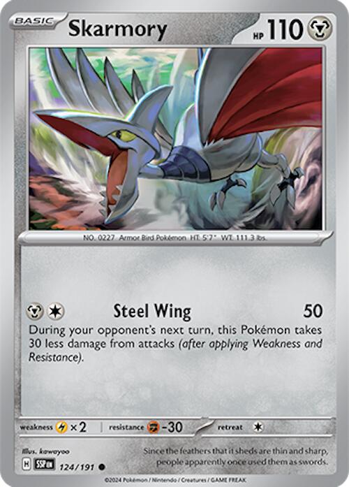 Skarmory (124/191) [Scarlet & Violet: Surging Sparks] | Galactic Gamez