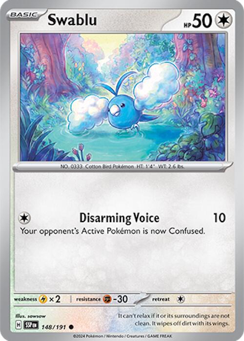 Swablu (148/191) [Scarlet & Violet: Surging Sparks] | Galactic Gamez