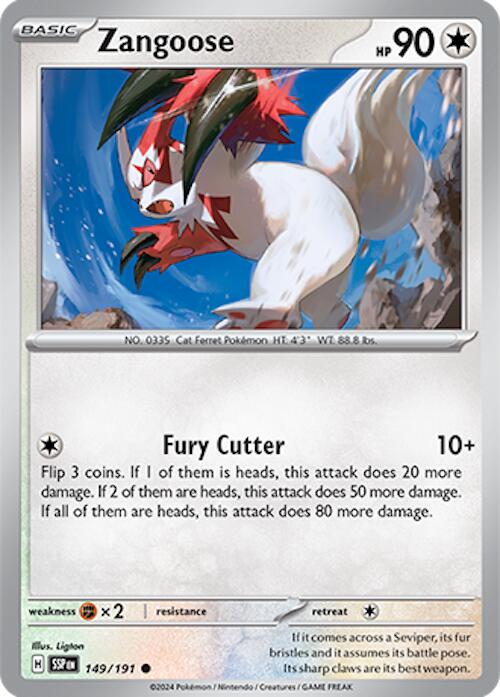 Zangoose (149/191) [Scarlet & Violet: Surging Sparks] | Galactic Gamez