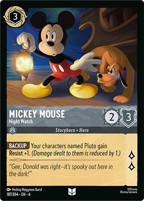 Mickey Mouse - Night Watch (187/204) [Azurite Sea] | Galactic Gamez