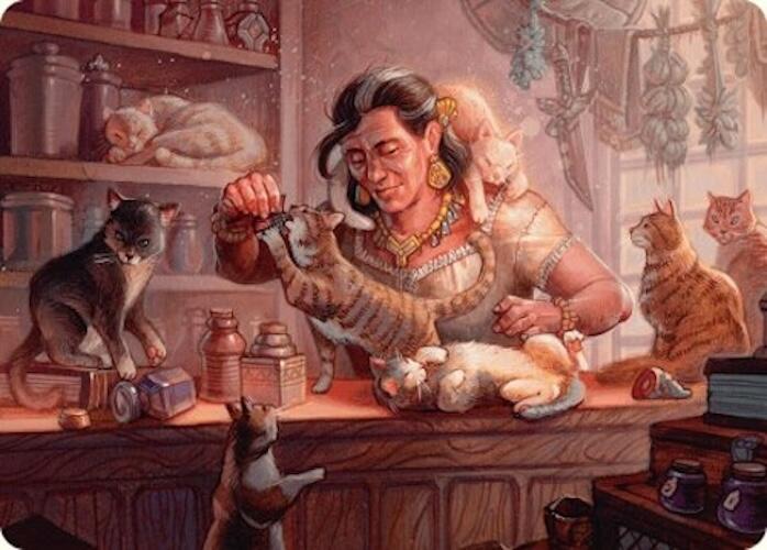 Cat Collector Art Card (1/54) [Foundations Art Series] | Galactic Gamez