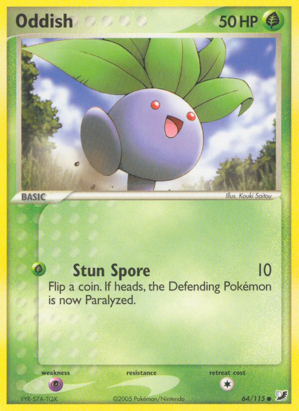 Oddish (64/115) [EX: Unseen Forces] | Galactic Gamez