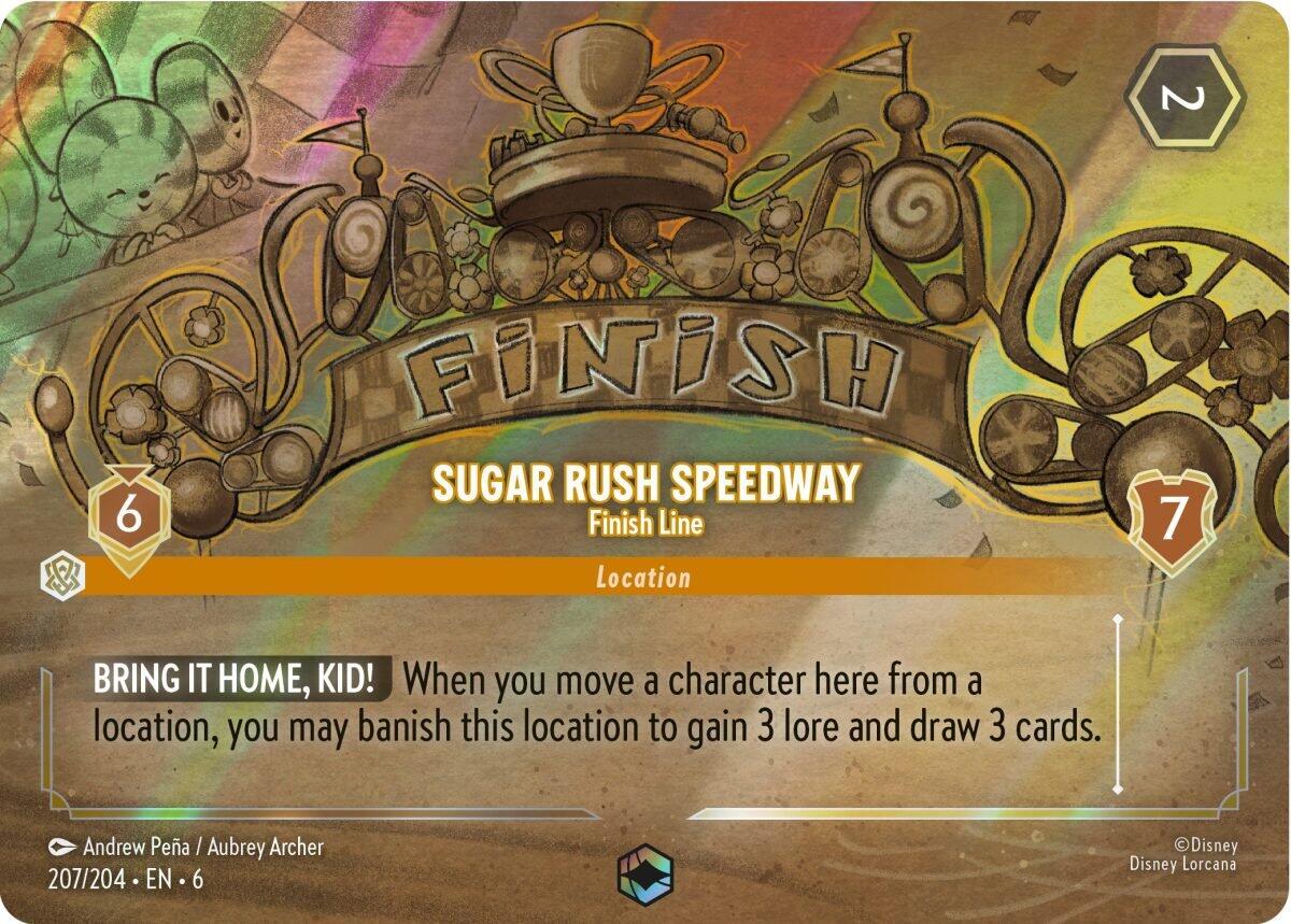 Sugar Rush Speedway - Finish Line (Enchanted) (207/204) [Azurite Sea] | Galactic Gamez