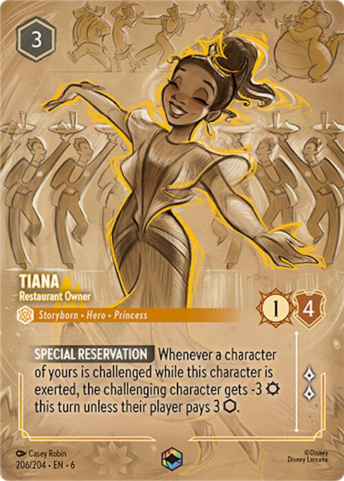 Tiana - Restaurant Owner (Enchanted) (206/204) [Azurite Sea] | Galactic Gamez