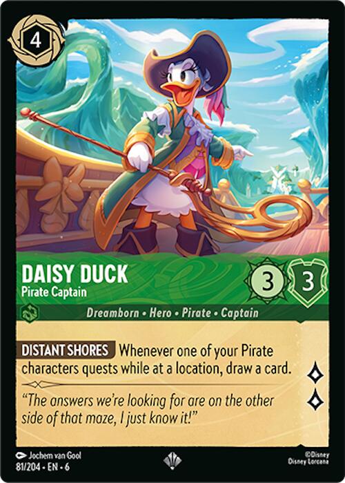 Daisy Duck - Pirate Captain (81/204) [Azurite Sea] | Galactic Gamez