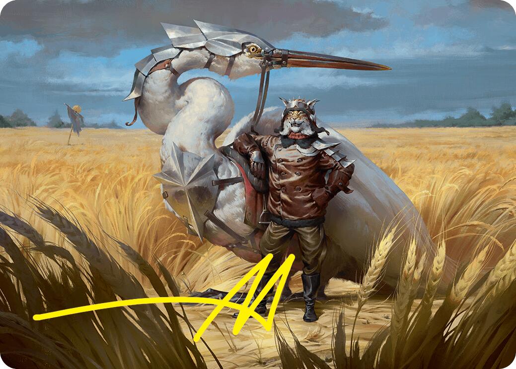 Skyknight Squire Art Card (4/54) (Gold-Stamped Signature) [Foundations Art Series] | Galactic Gamez