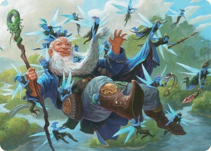 Mischievous Mystic Art Card (7/54) [Foundations Art Series] | Galactic Gamez