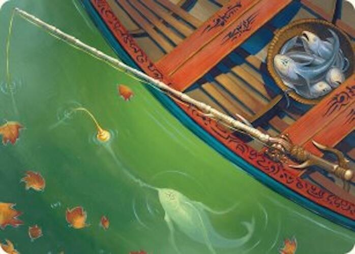 Fishing Pole Art Card (18/54) [Foundations Art Series] | Galactic Gamez