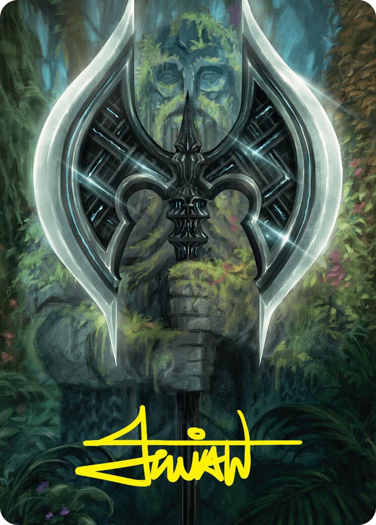 Leyline Axe Art Card (49/54) (Gold-Stamped Signature) [Foundations Art Series] | Galactic Gamez