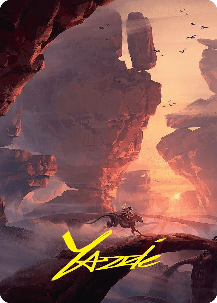 Mountain Art Card (24/54) (Gold-Stamped Signature) [Foundations Art Series] | Galactic Gamez
