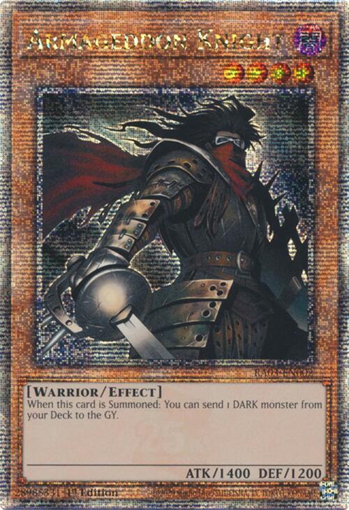 Armageddon Knight (Quarter Century Secret Rare) [RA03-EN002] Quarter Century Secret Rare | Galactic Gamez