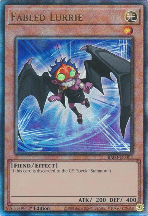 Fabled Lurrie (UTR) [RA03-EN003] Prismatic Ultimate Rare | Galactic Gamez