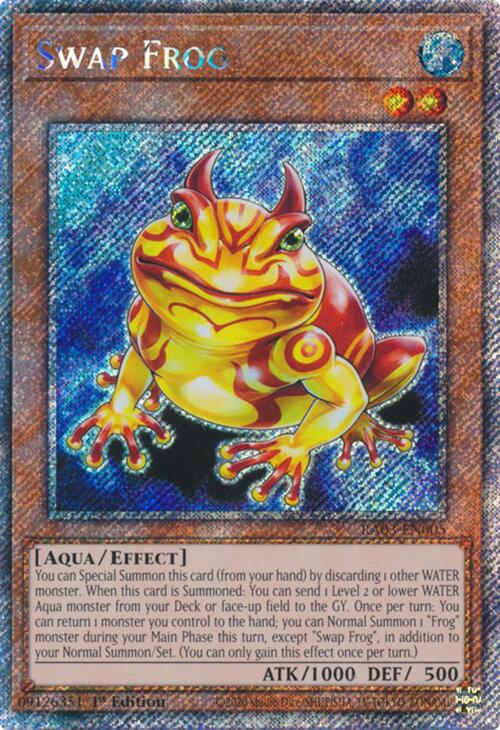 Swap Frog (Platinum Secret Rare) [RA03-EN005] Platinum Secret Rare | Galactic Gamez