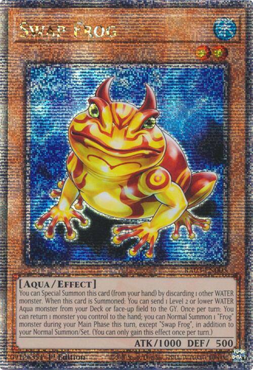 Swap Frog (Quarter Century Secret Rare) [RA03-EN005] Quarter Century Secret Rare | Galactic Gamez